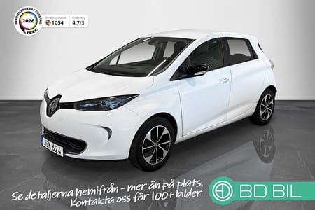 Renault ZOE R110 41 kWh Friköpt Batteri Backkamera Låga Mil
