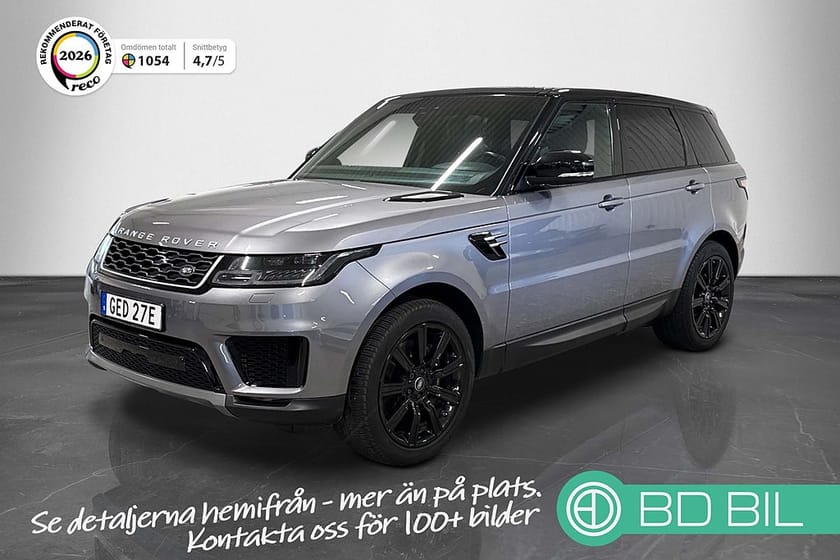 Bild 1 av Land Rover Range Rover Sport P400e SE Meridian Panorama Dragkrok Värmare 1 brukare