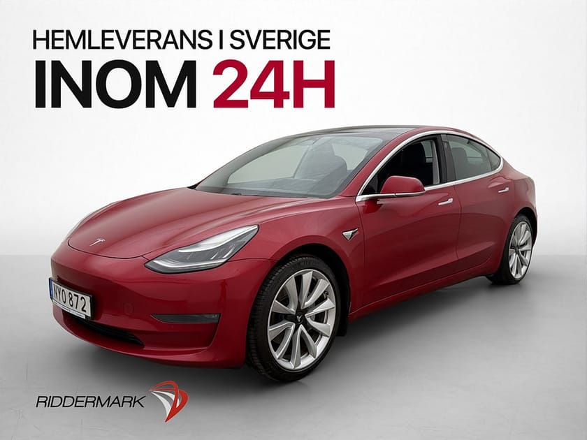 Bild 4 av Tesla Model 3 Long Range AWD Pano Kamera Skinn AP Navi