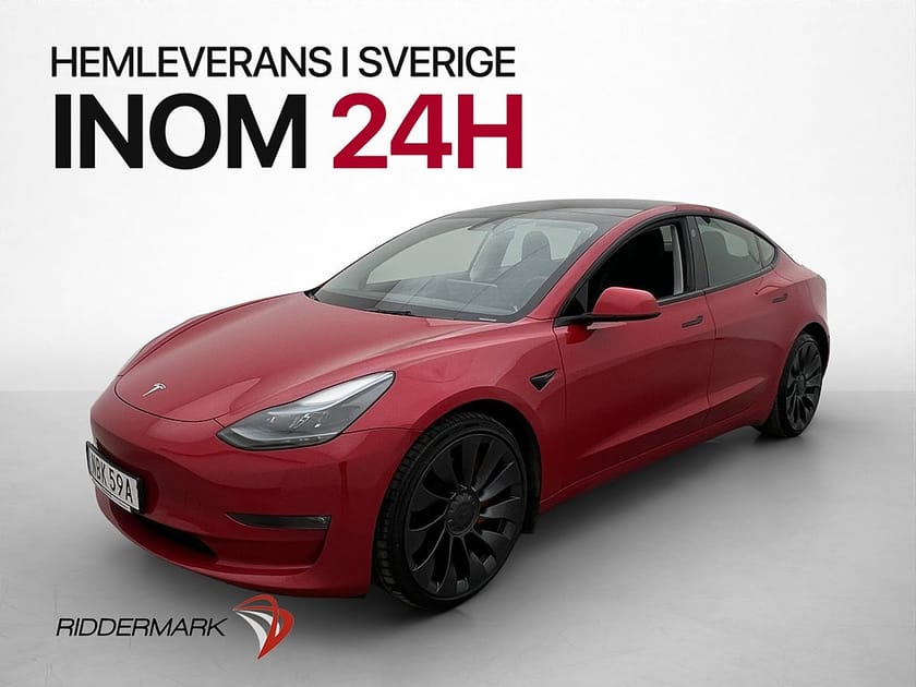 Bild 4 av Tesla Model 3 Performance 513hk Kamera Autopilot Sv-Såld