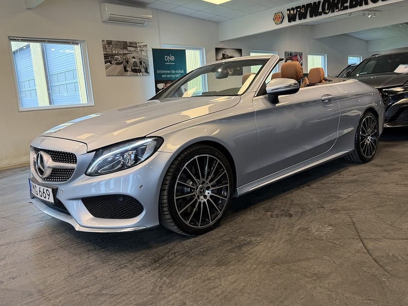 Bild 2 av Mercedes-Benz C 250 d Cabriolet 9G-Tronic AMG Line Carplay Sv-såld