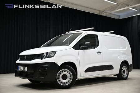 Peugeot Partner Utökad Last 102HK L2|Inredd|Drag|Värmare|PDC|3-Sits|EnÄgare|Leasbar