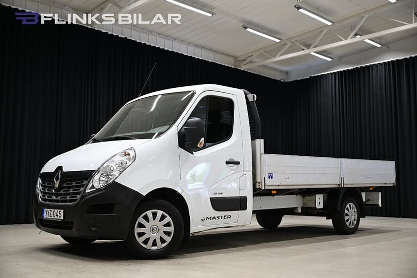 Bild 1 av Renault Master Chassi Cab dCi 145HK L4|Långflak|3-Sits|Kamkedja|EnÄgare|Leasbar