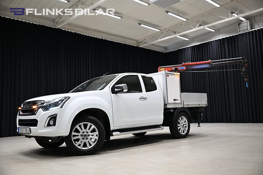 Bild 2 av Isuzu D-Max Space Cab 163HK Automat|Kranbil|Kran|Flak|EnÄgare|Leasbar|SeUtr!