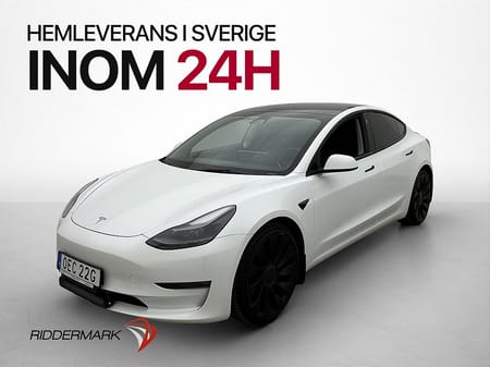 Tesla Model 3 Performance FSD Kamera Rattvärme Svensksåld