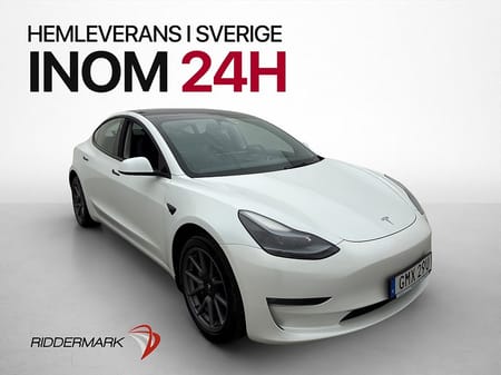 Tesla Model 3 Long Range Svensksåld Panorama Värmepump
