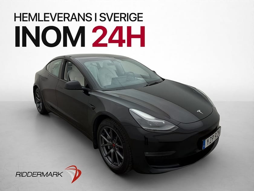 Bild 1 av Tesla Model 3 Long Range AWD Autopilot Ljus Interiör Drag