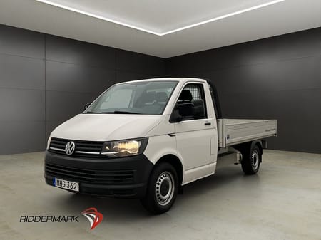 Volkswagen Transporter Chassi Cab FLAKBIL Värmare 3-Sits Dragkrok Moms