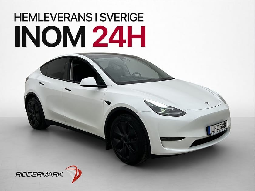 Bild 1 av Tesla Model Y Long Range AWD Svensksåld Panorama MOMS Drag
