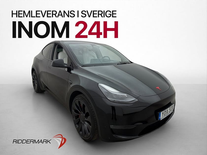 Bild 1 av Tesla Model Y Long Range AWD Autopilot Ljus-Interiör Pano