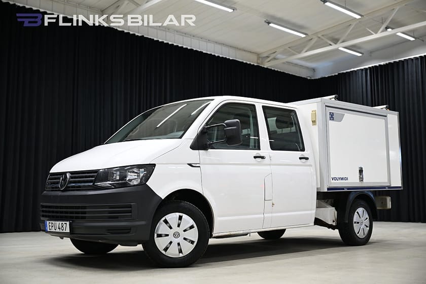 Bild 1 av Volkswagen Transporter Chassi Dubbelhytt 4Motion 150HK Dubbelhytt|Kåpa|Inredd|Inverter|Leasbar