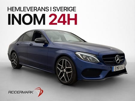 Mercedes-Benz C 220 d 220d 170hk AMG Line Night Pano Skinn Kamera