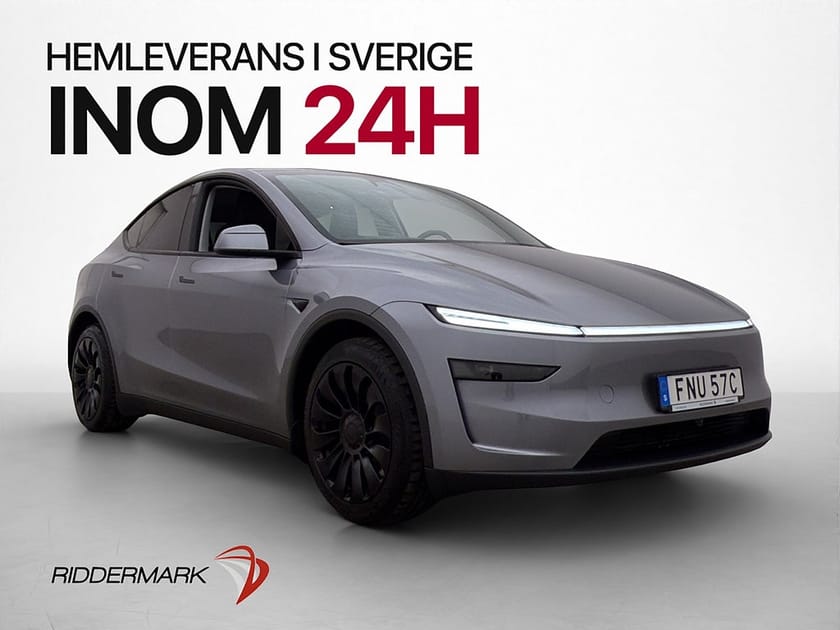 Bild 1 av Tesla Model Y Standard Range RWD Sv.Såld Quicksilver MOMS Drag