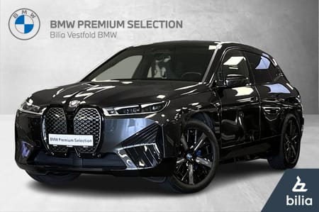 BMW iX xDrive40 40 Fully Charged, Skinn, Multiseter, krok, Skylounge
