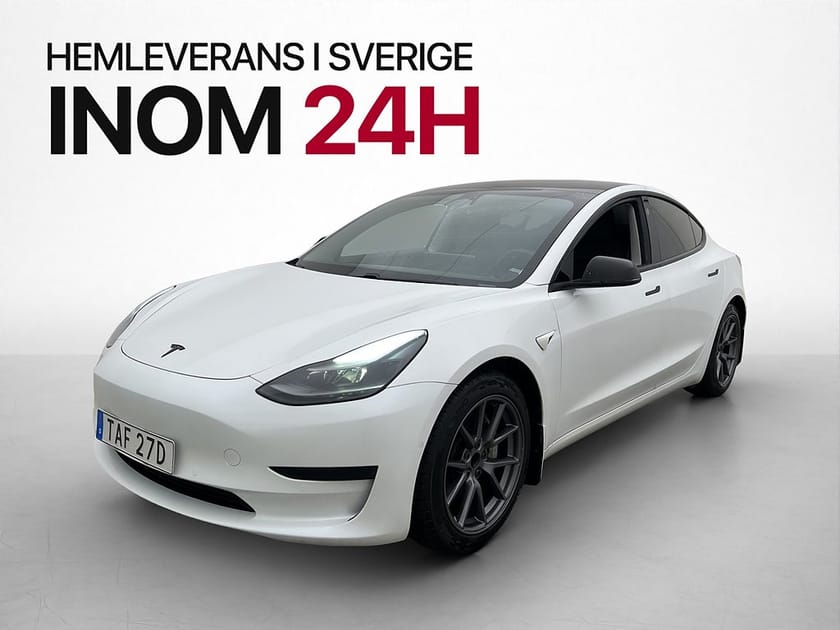 Bild 1 av Tesla Model 3 Standard Range Plus 325hk Pano Drag Kamera AP Skinn