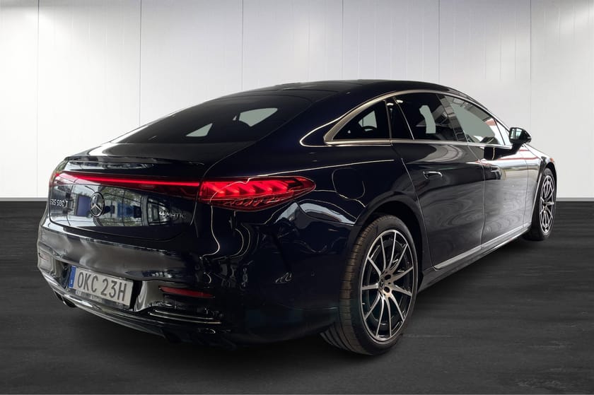 Bild 4 av Mercedes-Benz EQS 580 4MATIC AMG Line/Bakaxelstyrning/Burmester/Hyperscr/Moms