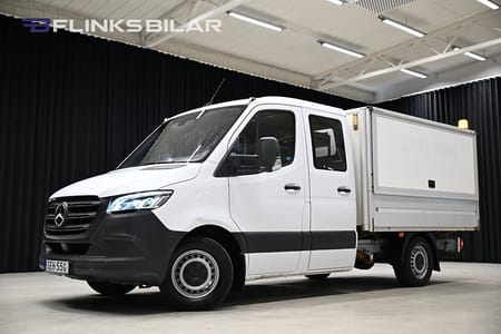 Mercedes-Benz Sprinter 316 CDI Chassi Crew Cab 7G+ 163HK Automat|Kåpa|Inredd|3.5Ton-drag|Moms