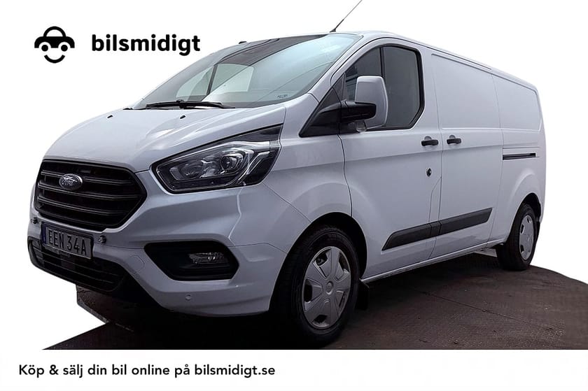 Bild 1 av Ford Transit Custom 340 2.0 L2 Inredd 2xSidodörr Drag 3-sits Kamera MOMS 130hk