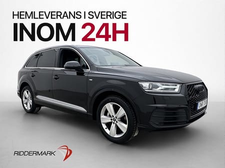 Audi Q7 3.0 TDI Q S-Line 7-Sits Cockpit BOSE Dragkrok Navi