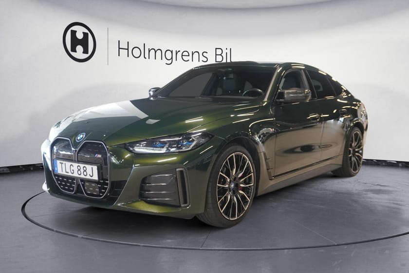 Bild 1 av BMW i4 M50 xDrive Gran Coupé 544hk Supercharged M Sport Innovation Drag DAP Pano H K Elstol Sportstol Rattvärme