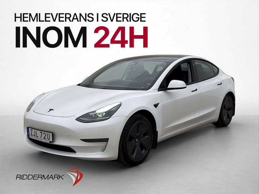 Bild 1 av Tesla Model 3 Long Range AWD Dragkrok Autopilot Svensksåld