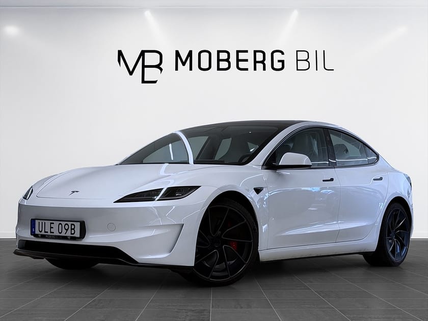Bild 1 av Tesla Model 3 Performance 517hk Pano Läder Navi B-Kamera