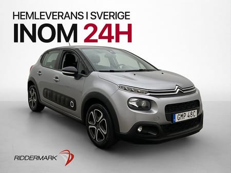 Citroën C3 1.2 VTi 83hk Kamera Farthållare AC CarPlay