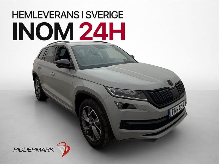 Bild 1 av Škoda Kodiaq 7-Seater Skoda 2.0 TSI 4x4 Sportline 7-Sits Cockpit P-Värmare