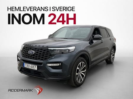 Ford Explorer Plug-In Hybrid 457hk AWD ST 7-Sits Pano B&O MOMS 360° Drag