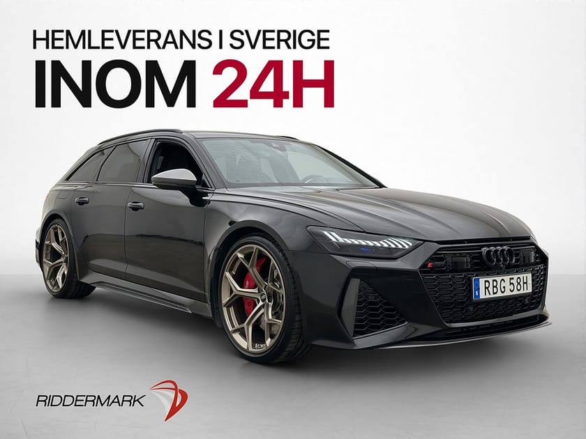 Bild 1 av Audi RS 6 Avant Performance RS6 630hk DRC Pano B&O HUD Matrix Sv.Såld