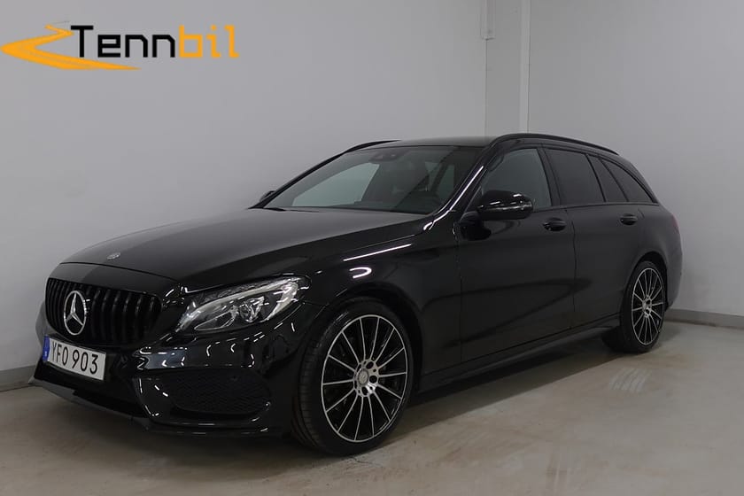 Bild 1 av Mercedes-Benz C 220 T d 4MATIC 9G-Tronic AMG Line Drag D-Värme Farthål