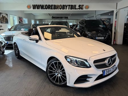 Mercedes-Benz C 220 d Cabriolet AMG Line Gps Burmester Cockpit Sv-såld