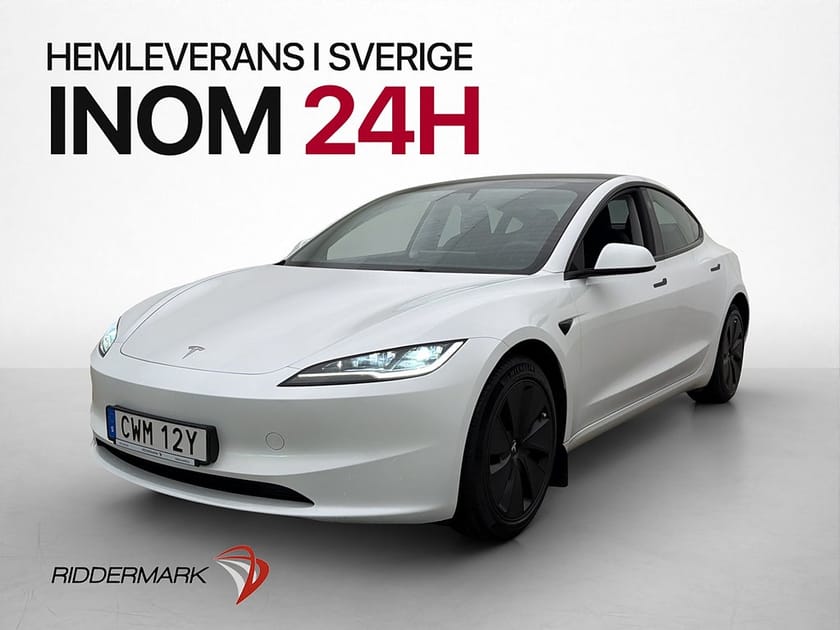 Bild 1 av Tesla Model 3 Standard Range Värmepump Pano Svensksåld