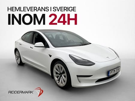 Tesla Model 3 Long Range AWD Sv-Såld Autopilot Panorama