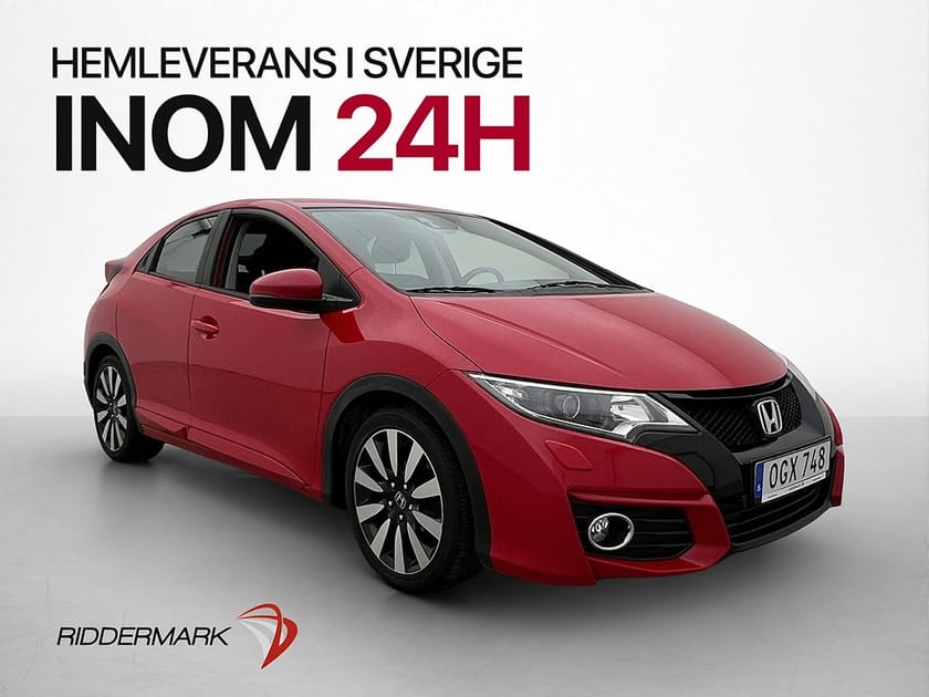 Bild 1 av Honda Civic 1.8 i-VTEC 142hk Sport Backkamera Bluetooth