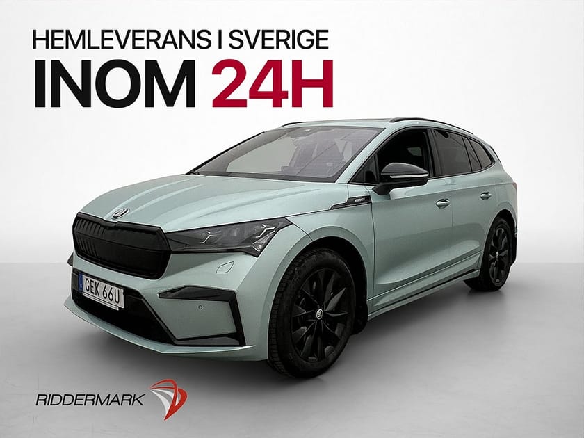 Bild 1 av Škoda Enyaq iV 80x Skoda 265hk Sportline Pano Dragkrok Värmare Kamera