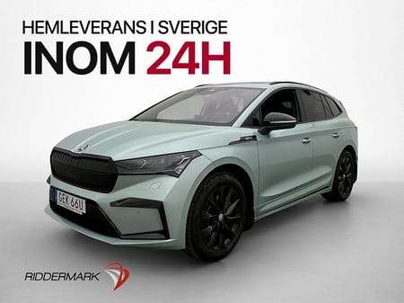 Škoda Enyaq iV 80x Skoda 265hk Sportline Pano Dragkrok Värmare Kamera