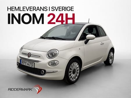 Fiat 500 1.2 Lounge Taklucka Bluetooth Ny-Kamrem En-Brukare