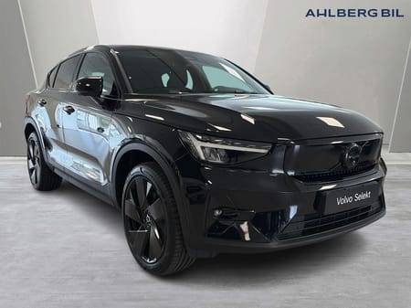 Volvo EC40 Single Motor Extended Range M R Plus Black Edt🟣Parkeringskamera 360, Google Maps, Google Play, Apple CarPlay