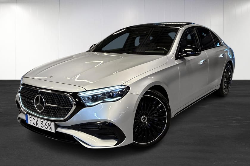 Bild 1 av Mercedes-Benz E 220 d 9G-Tronic | AMG | Burmester | Nightpaket | Pano | 360 | Drag | Minnespsket