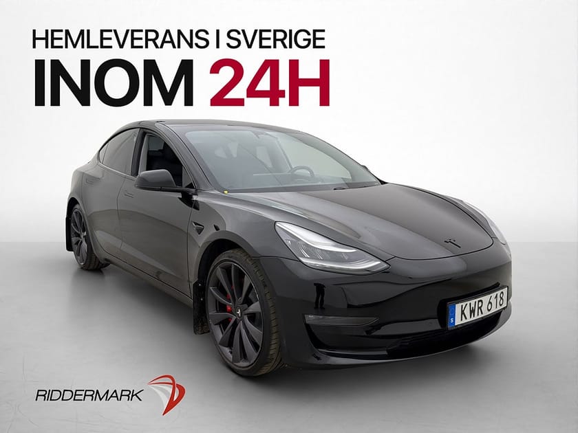 Bild 4 av Tesla Model 3 Performance AWD Svensksåld Pano Skinn