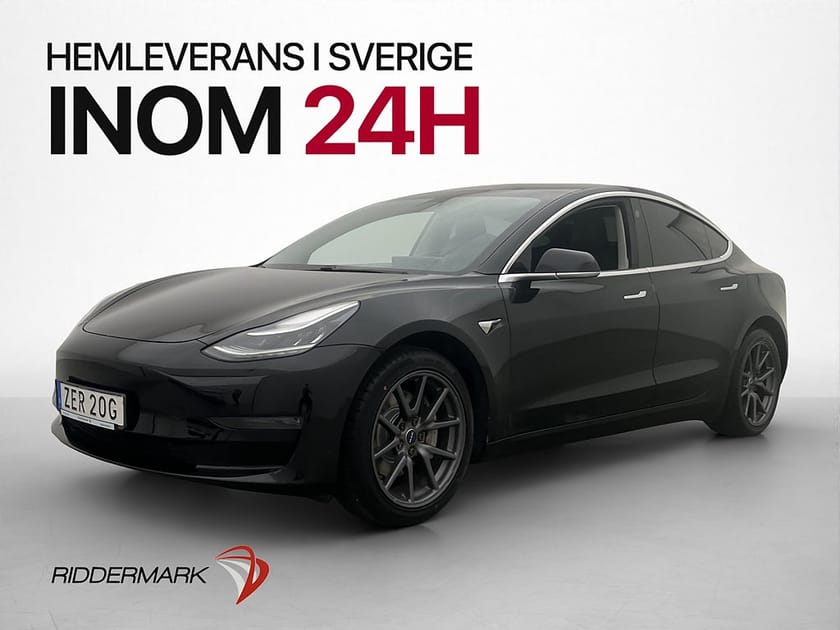 Bild 1 av Tesla Model 3 Long Range AWD Autopilot Pano Navi Svensksåld