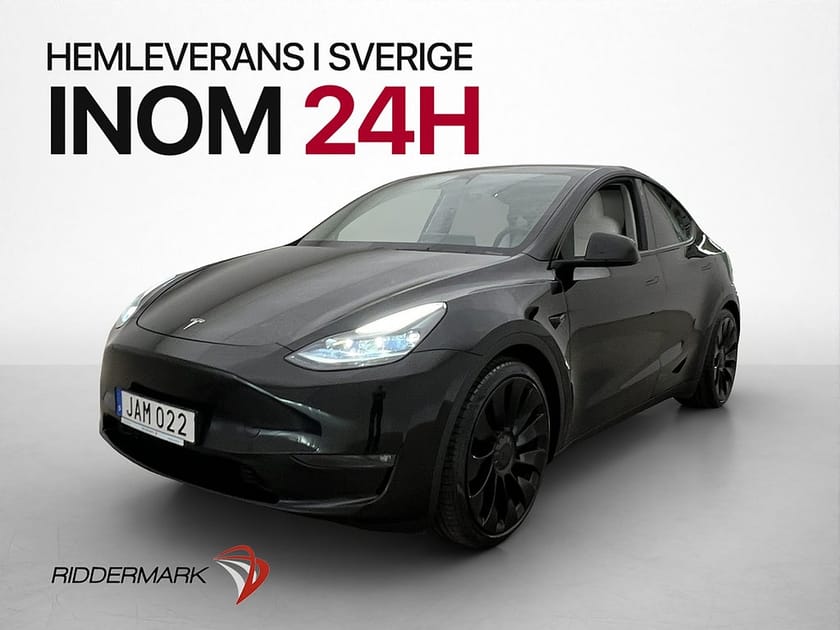 Bild 1 av Tesla Model Y Performance AWD Ljus Interiör Moms Pano Kamera
