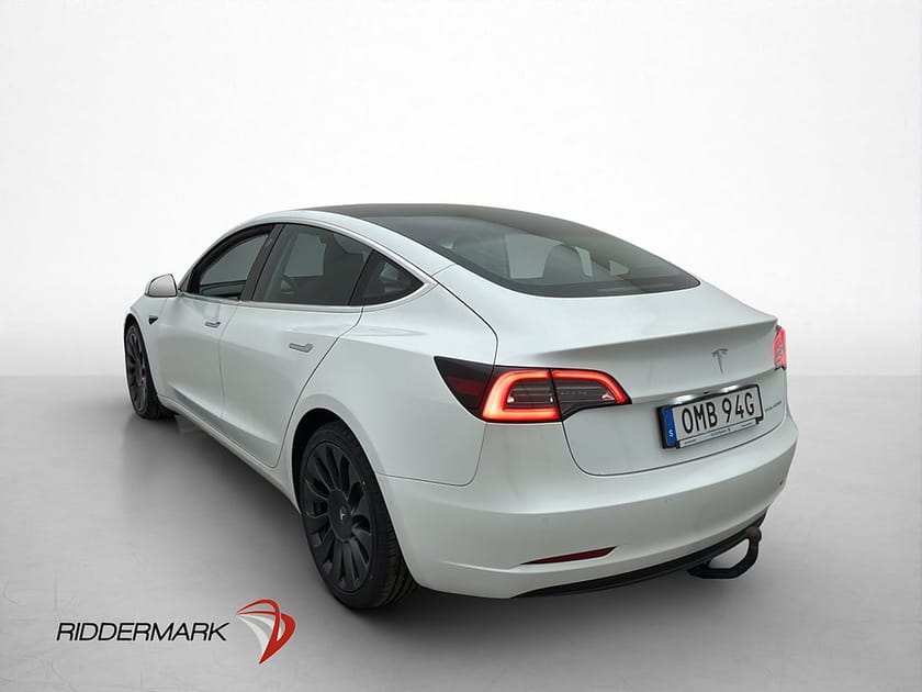 Bild 5 av Tesla Model 3 Long Range AWD Dragkrok Svensksåld Pano