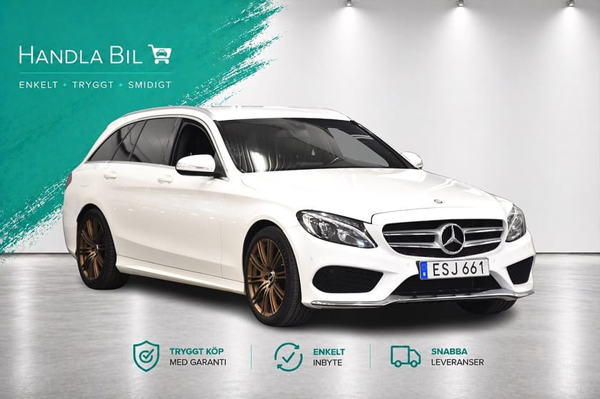 Bild 4 av Mercedes-Benz C 220 T d BlueTEC AMG Line Skinn Navi P-sensorer Dragkrok 170hk