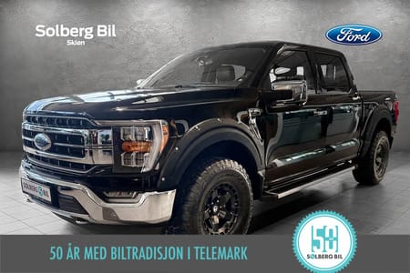 Ford F-150 SuperCrew Lariat, V6 405 hk, rulledeksel, skjermutbygger