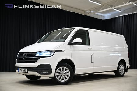 Volkswagen Transporter DSG 150HK L2|Nedlackad|LED|Drag|Värmare|Backkamera|Moms