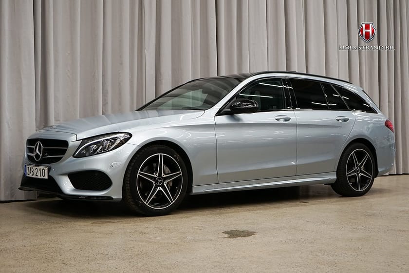 Bild 3 av Mercedes-Benz C 200 T AMG Line Pano Drag Burmester 360 Läder IHC+ Night