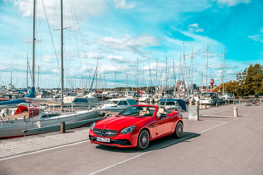 Bild 1 av Mercedes-Benz AMG SLC 43 H/K Night Pano glastak Airscarf