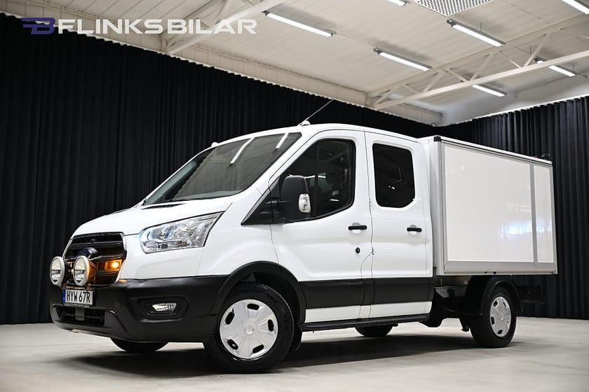 Bild 1 av Ford Transit 350 Chassi Dubbelhytt AWD 130HK Dubbelhytt|Kåpa|Leasbar|NyKamrem|SeUtr!!